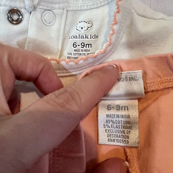 Koala Kids 2 Peice Outfit 6-9 Months Rn160559 NWOT - Picture 3 of 7